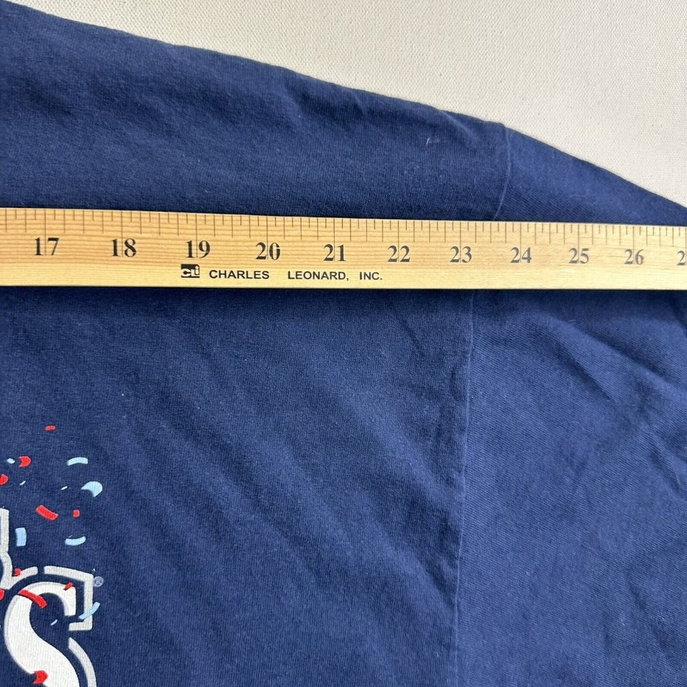 New York Yankees 2009 World Series Champions Graphic T Shirt Mens Size 2XL Blue - Picture 8 of 10